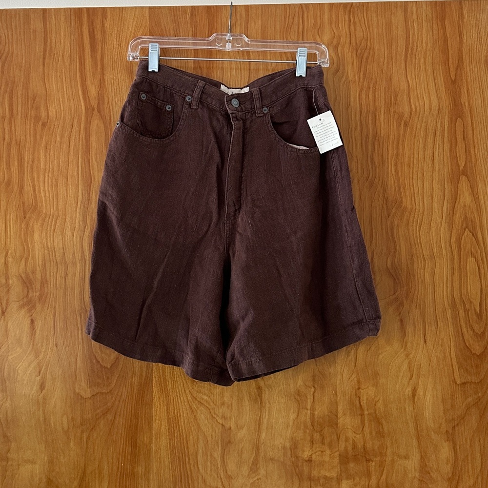 ▪️Vintage J. Jill linen shorts in brown